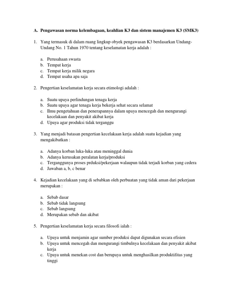 Soal Soal Smk3