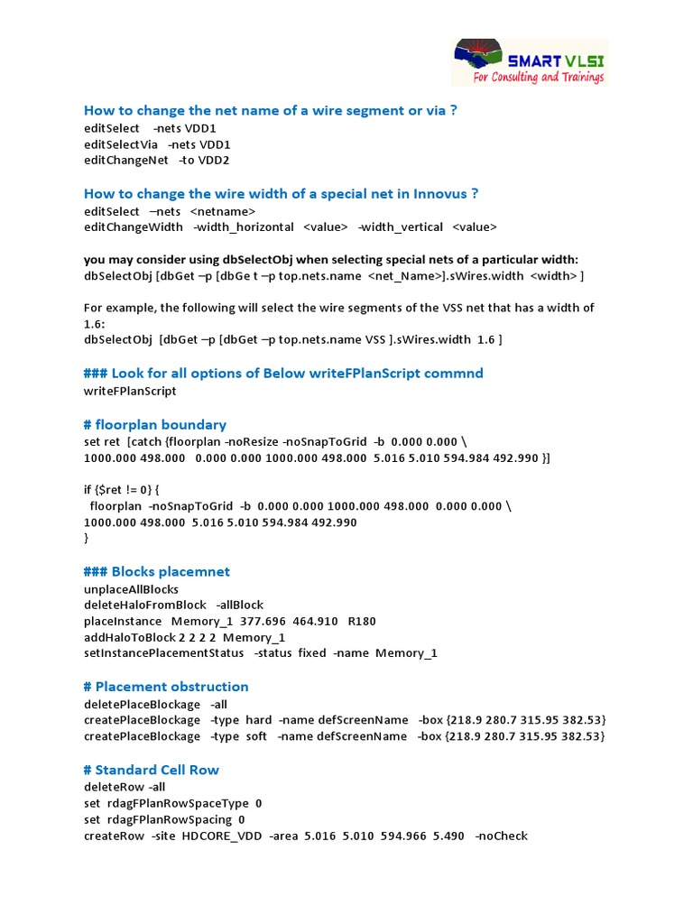 Innovus Command Reference Guide | PDF | Computer Engineering | Computer ...