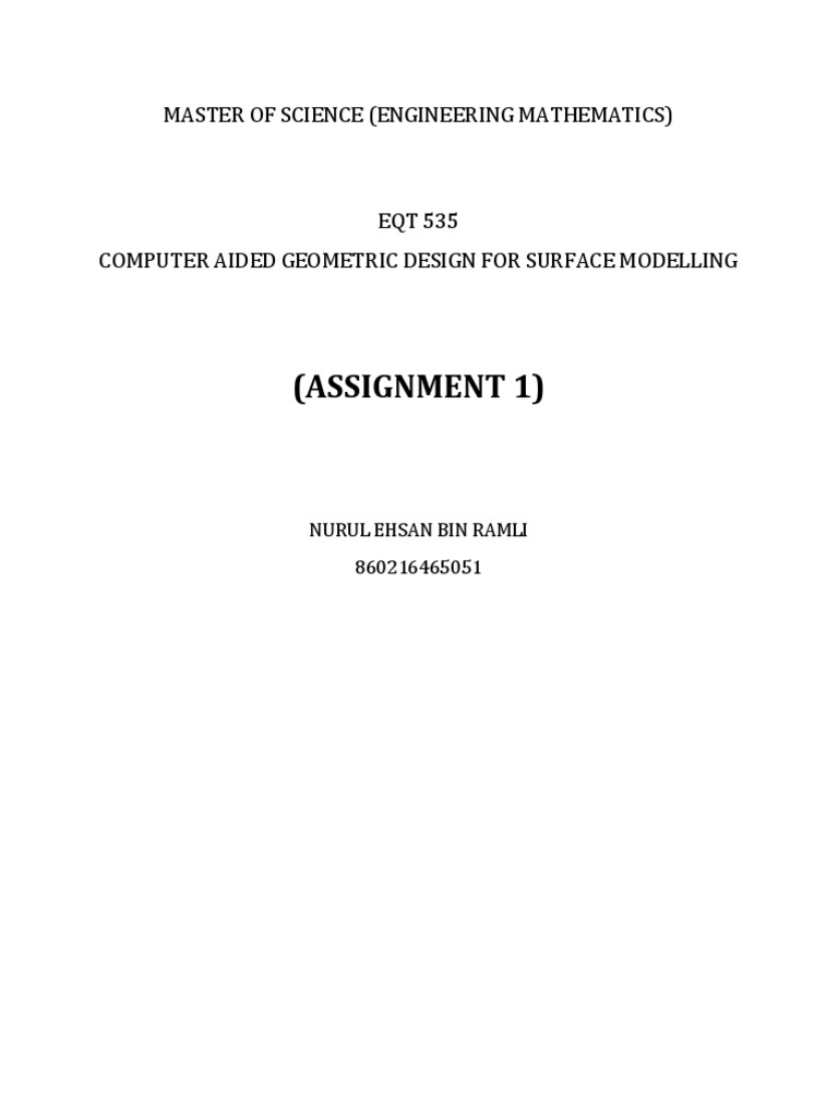 Report Assignment 1 N | PDF | Computational Science | Algebra