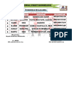 Contoh JADWAL KONSELING