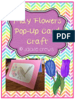 Mayflowers Pop Up Card