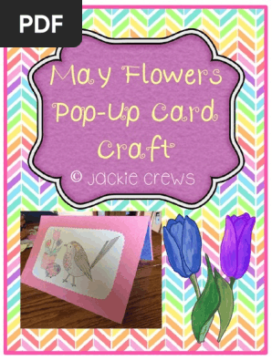 Mayflowers Pop Up Card