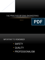 The Practice of Civil Engineering: Section 1