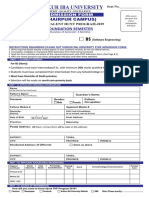 Admission Form STHP-2019 Khairpur Campus Nov-12-2018