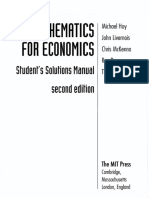 HOY Solutions Manual For Mathematics For Economics