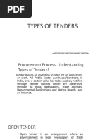 Types of Tenders PDF