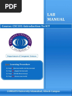 Lab Manual Csc101 Ict v2.0 (1)