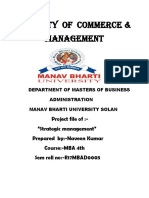 Strategic Management -2 Naveen Sem4assigment