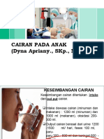 Pemenuhan Kebutuhan Cairan Anak