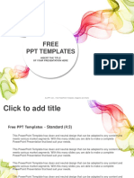 Abstract Colorful Waves PowerPoint Templates Standard