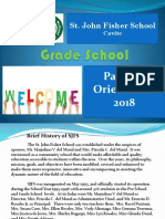 Orientation Grade School