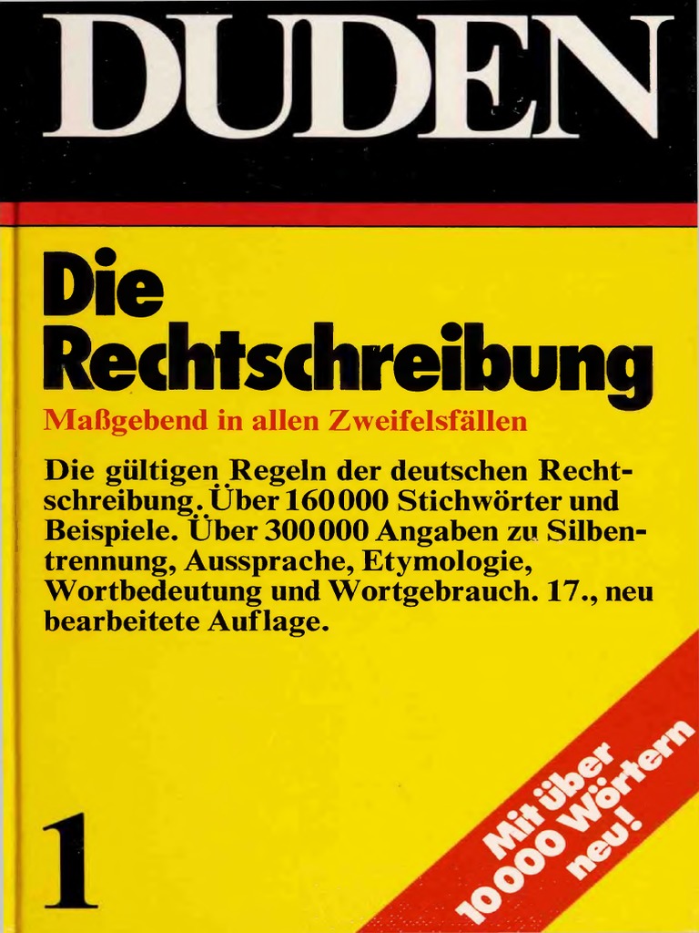 Duden Die Rechtschreibung 1973