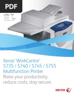 Xerox Workcentre 5735 / 5740 / 5745 / 5755 Multifunction Printer