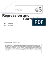 Correlation Regression And: Learning Outcomes
