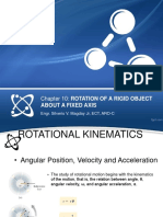 Chapter 10: Rotational Kinematics & Dynamics