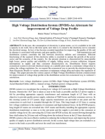 High Voltage Distribution System (HVDS) - An Alternate For Improvement of Voltage Drop Profile