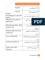 English To Urdu Sentences Spoken English Set 15