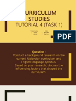 Curriculum Studies: Tutorial 4 (Task 1)
