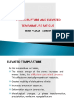 Stress Rupture and Elevated Temparature Fatigue: Shaik Fharaz 18Md07