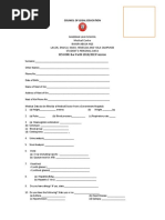 Boarding Admission Form Template | PDF | Career & Growth