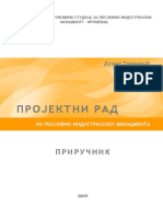 Praktikum Za Izradu Projektnog Rada Iz Poslovno Industrijskog Menadžmenta