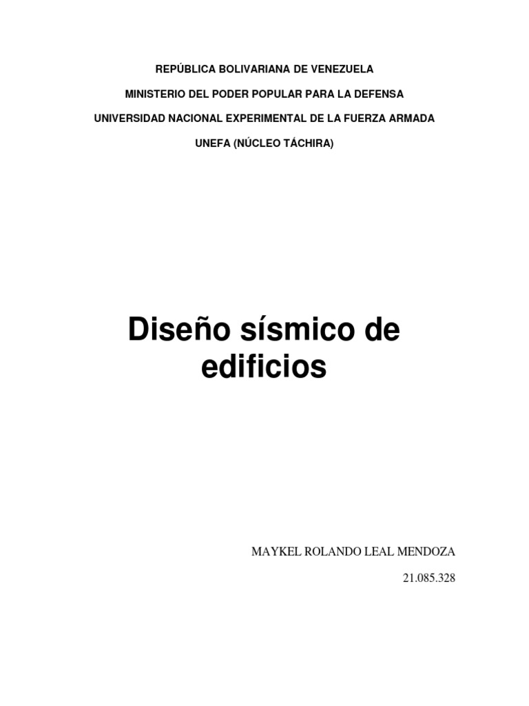 Diseño Sismico De Edificios Pdf Temblores Naturaleza