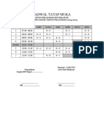 Jadwal Tatap Muka: Mata Pelajaran Ipa Kelas Ix Semester Ganjil Tahun Pelajaran 2013/2014