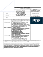 1 Year Medical Excel Test - ANNOUNCEMENT Medical Excel 1 Year 2014 - 15