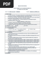 Daily Lesson Log in Science Grade 10