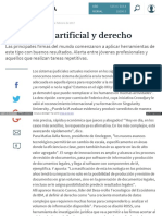 Inteligencia Artificial y Derecho