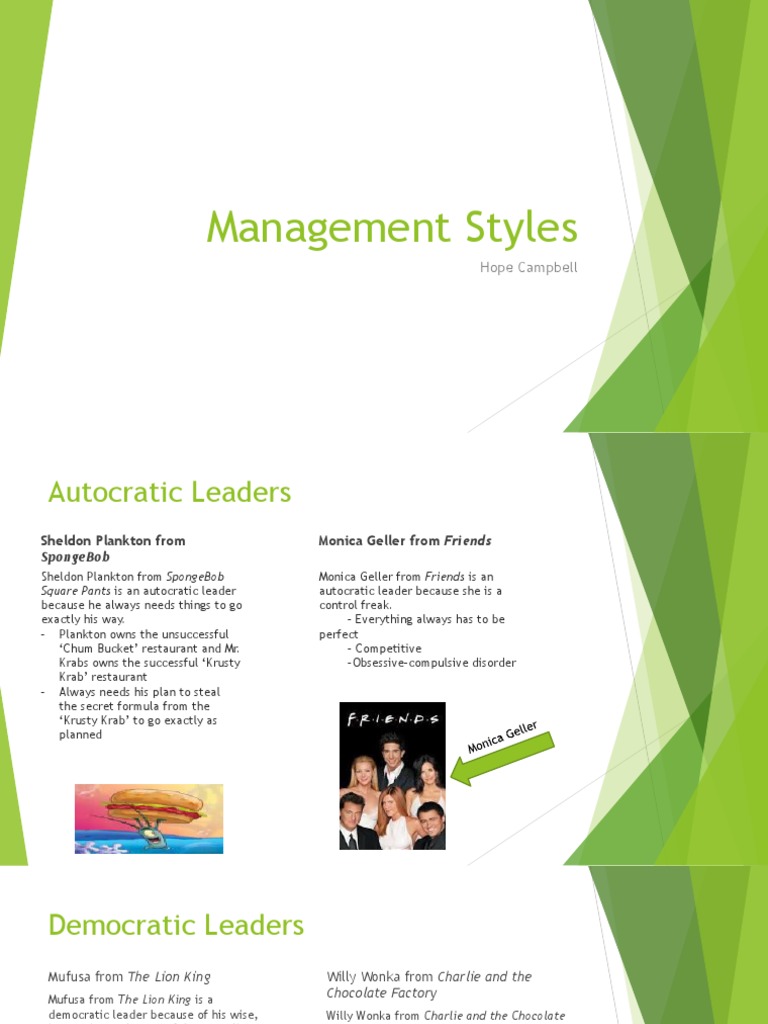 Exploring Management Styles in Media | PDF