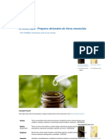 Aromaterapia - Pequeno Dicionário de Óleos Essenciais