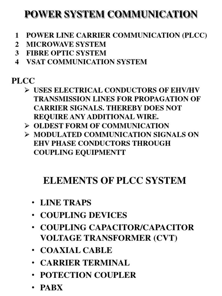 Power Line Carrier Communication Overview | PDF | Telecommunication ...
