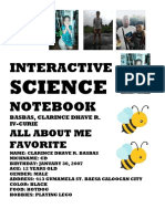 Interactive Science Notebook for Clarince Basbas