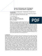 Investigation of Physical, Mechanical and Tribological Properties of Al6061-Zro Metal Matrix Composites