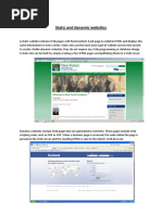 Static and Dynamic Websites