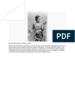 Colonial Period: An Ethnic Mon Woman in Thailand, in 1904