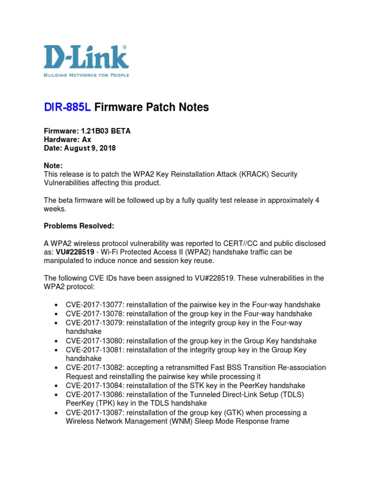 D-Link Dir-885L Firmware Update For Openwrt
