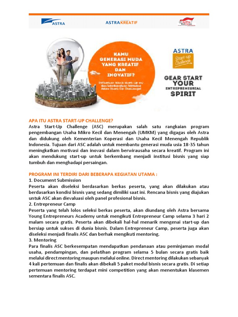 Apa Itu Astra Start PDF