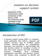 Presentation On Decision Support System