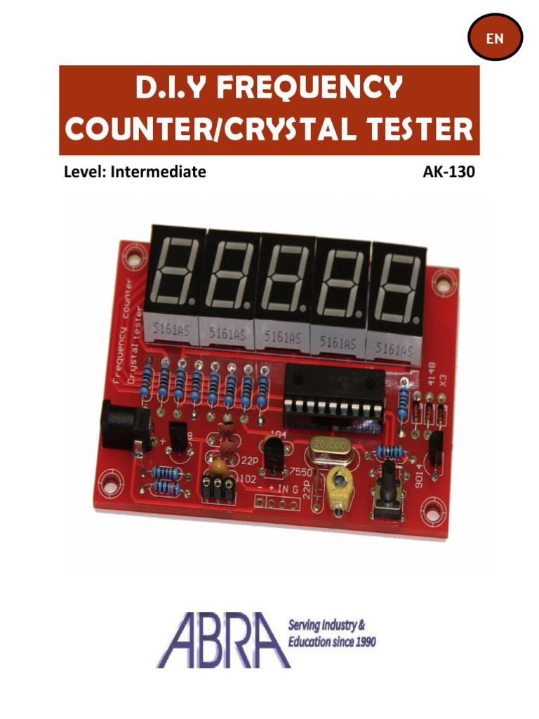 D.I.Y Frequency Counter/Crystal Tester Guide PDF Printed Circuit