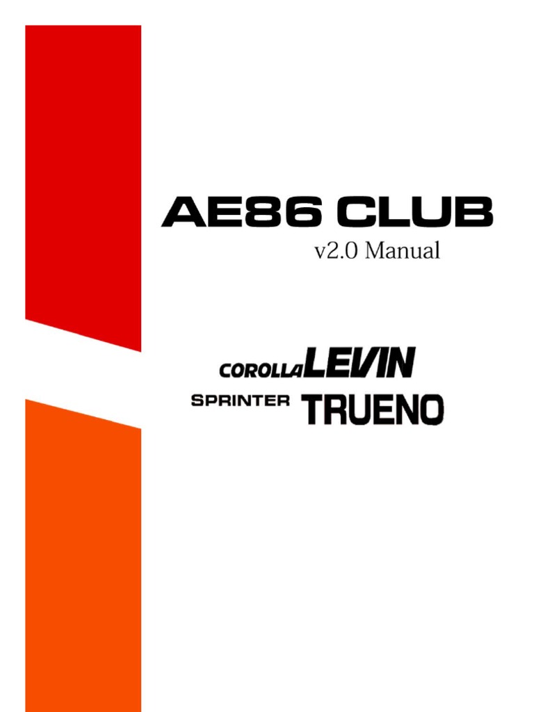AE86 Manual | PDF