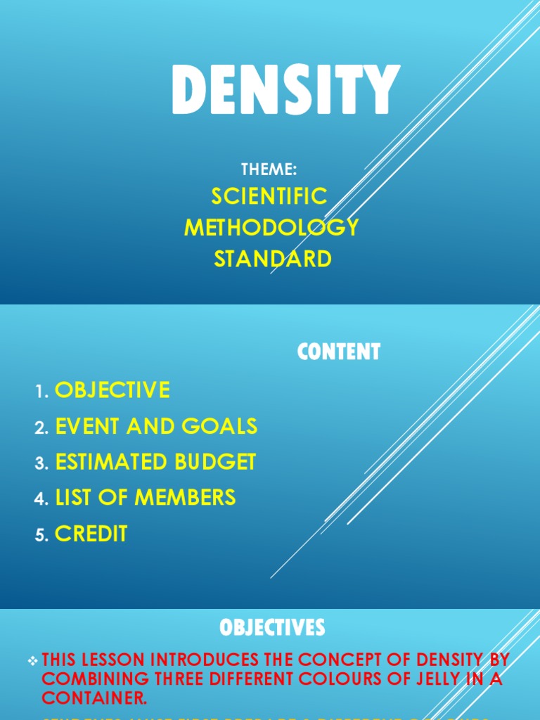 Density Presentation 2017 | PDF