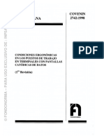 2742-1998 PANTALLAS COVENIN Ergonomia PDF