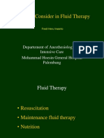 Aspect To Consider in Fluid Therapy