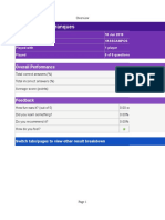 Diagramas de Arranques: Overall Performance