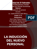 Induccion Al Nuevo Personal