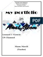 My Portfolio In: Anal Geom