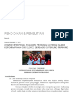 Pendidikan & Penelitian - Contoh Proposal Evaluasi Program Latihan Dasar Kepemimpinan Osis (Ldko) Berbasis Outbound Training