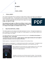 Lens Aperture and Shutter Speed Guide